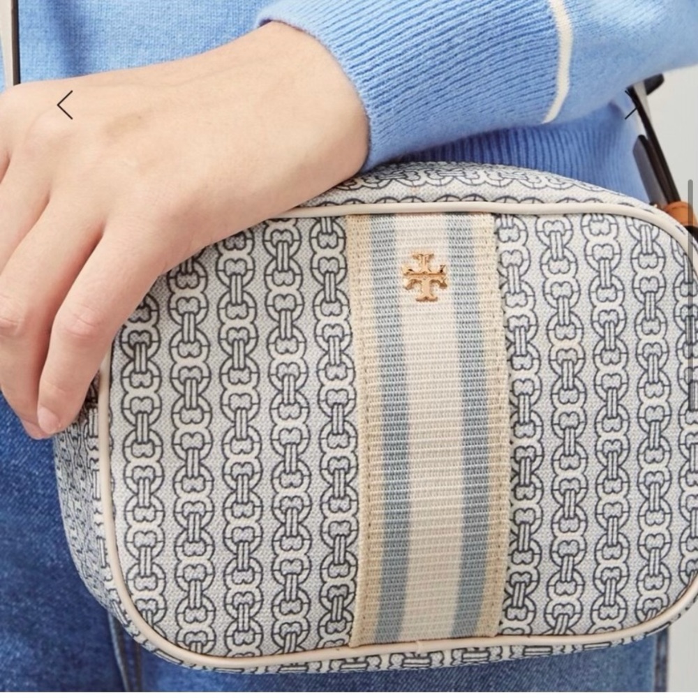 Tory Burch Gemini Link Canvas Crossbody Purse